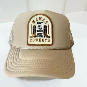 Tan Trucker Hat with Patch